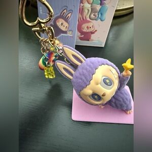 Lazy Yoga Series Labubu Figurine/KeyChain/Charm -Little Bird